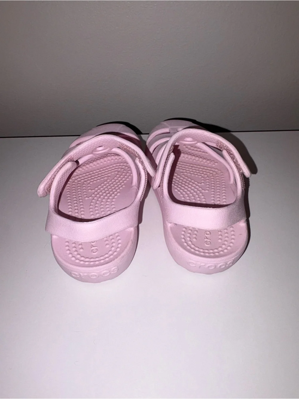 CROCS Toddler Pink Closed-Toe Swim Sandals